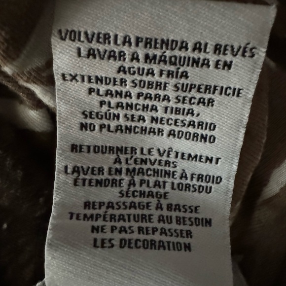 Ruby Rd top size XL. Ombré leaf design beading, hankie hem, short sleeves EUC - Picture 10 of 10